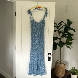 Reformation Floral Print Long Dress